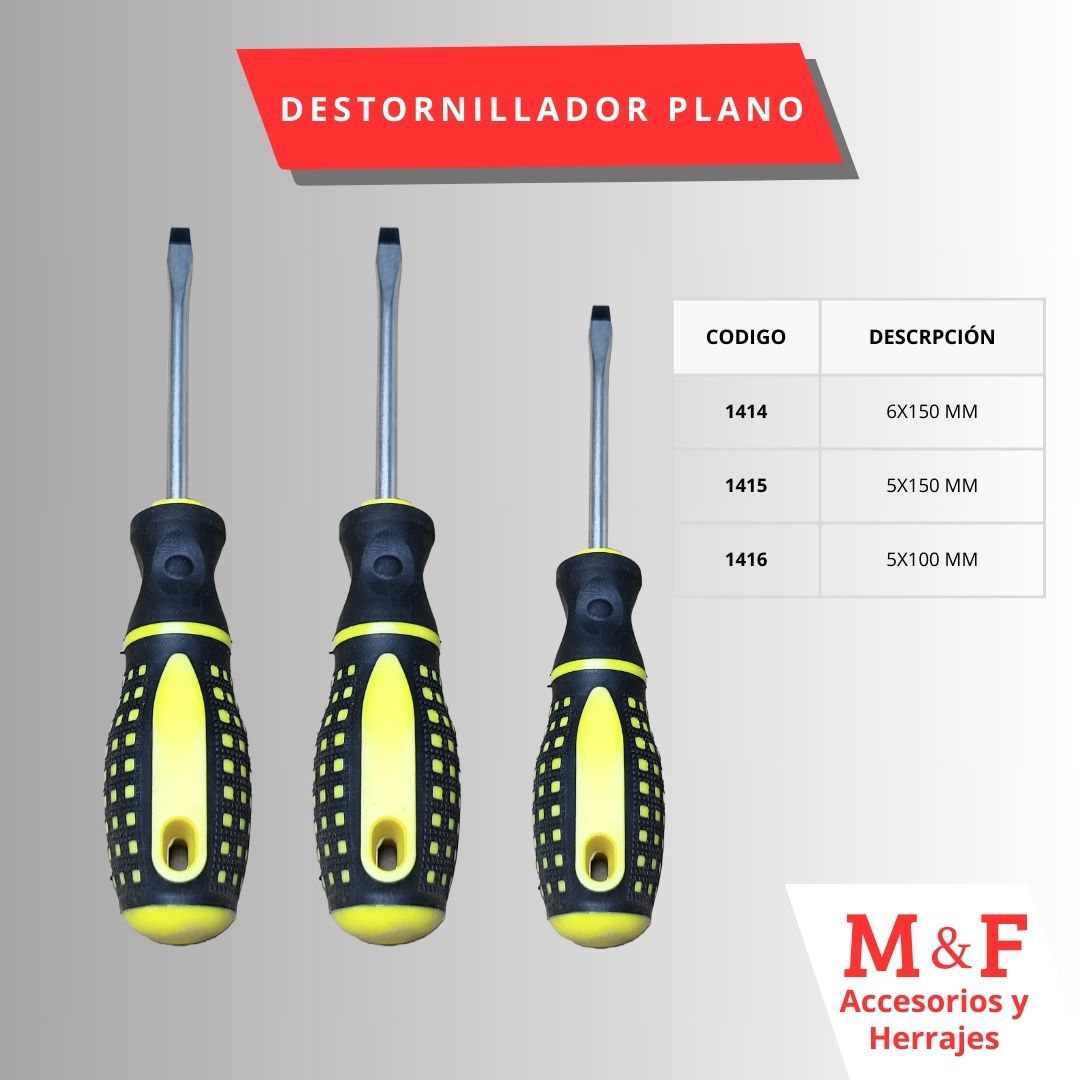 Destornillador Plano 5x100 mm